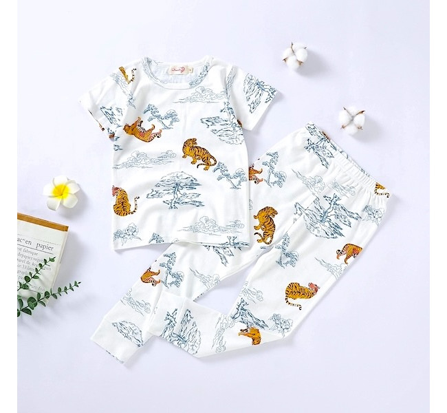 Pajama Set Organic Cotton Tiger 